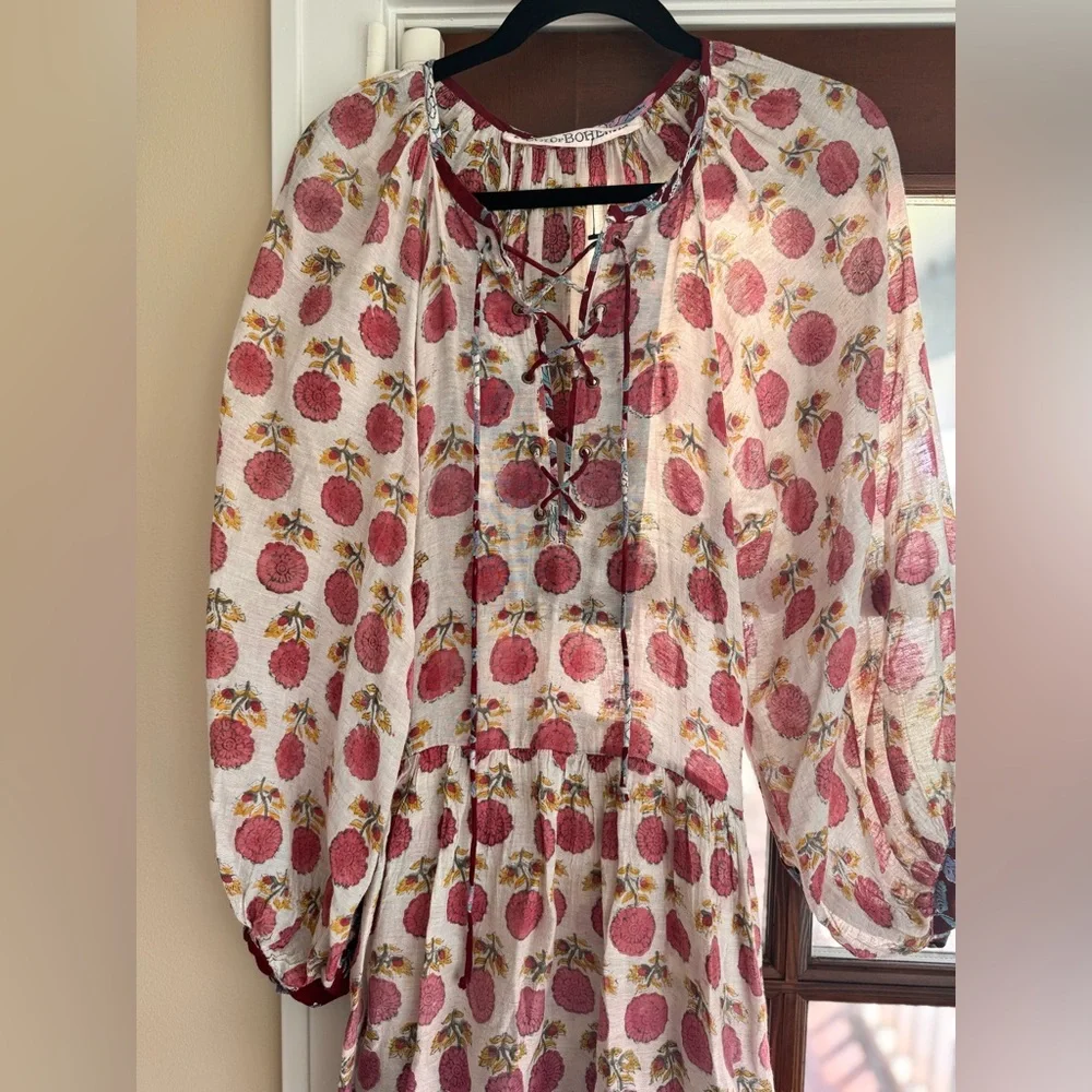 $850 Alix of Bohemia Pomegranate Dress - Picture 2 of 5